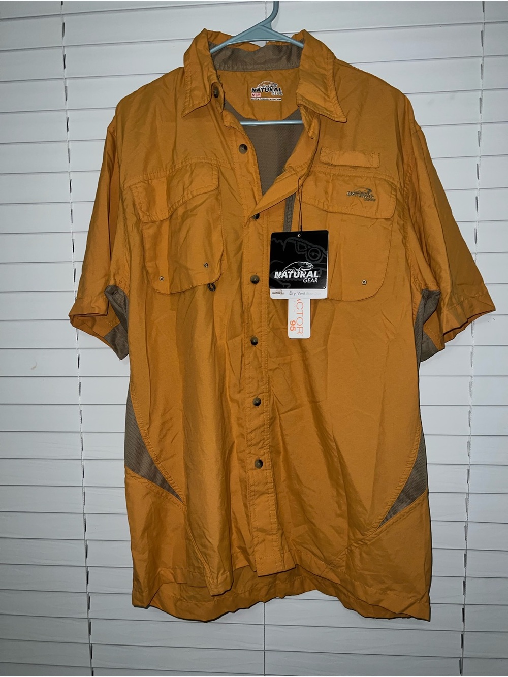 Natural Gear Men’s Short-Sleeve Shirt Shirt in Mustard